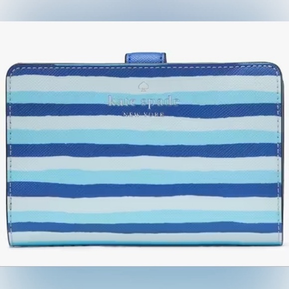 🔥 NWT Kate Spade ♠️ Wave Stripe Tote Bag & Wallet - Picture 7 of 9